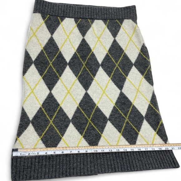 Pringle Of Scotland H&M Wool Blend Argyle Diamond Pattern Shirt Women's Large - Picture 8 of 10